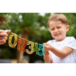 Set 14 numere translucide Glitter pentru tablete si mese luminoase - Img 5