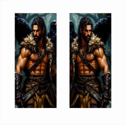 Set 2 stickere decorative pentru stalpii usilor, print autoadeziv de inalta rezolutie, dimensine 2 buc x 50 x 22 cm , cod: AVX-SSU-10 - Img 2