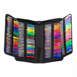 Set 242 piese, Pixuri cu gel multicolor + Rezerve + Carte de colorat + Penar - Img 3