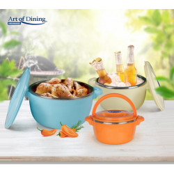 SET 3 CASEROLE TERMICE 2+4+6L,BELLY BLUE - Img 13