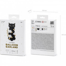 Set 34 baloane pisicuta neagra 83x140cm - Img 2