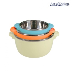SET 3CASEROLE TERMICE 2+4+6L,BELLY BEIGE - Img 4