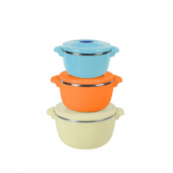 SET 3CASEROLE TERMICE 2+4+6L,BELLY BEIGE - Img 1
