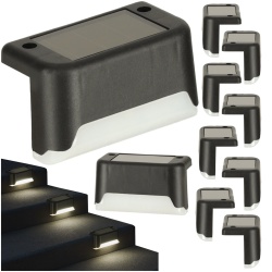 Set 8 Lampi solare LED pentru iluminat scari exterioare cu senzor crepuscular - Img 6