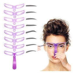 Set 8 sabloane profesionale pentru modelare sprancene - Img 1