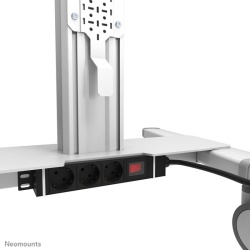 Stand podea mobil NM MUp 37-75" 70kg alb - Img 18