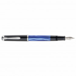 Stilou Pelikan M205 albastru marmorat cu piston M 801928 - Img 2