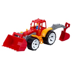 TRACTOR BAMS 2 CU 2 CUPE ROSU PORTOCALIU - Img 2