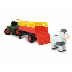 TRACTORAS CU REMORCA PENTRU ANIMALE CU FIGURINA VACUTA - Img 5