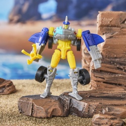 TRANSFORMERS CYBERWORLD ROBOT SKYBYTE CONVERTIBIL 10CM - Img 9