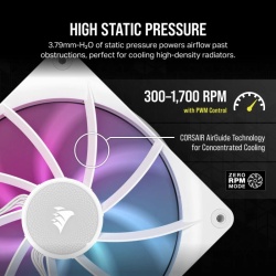 Ventilatoare CR iCUE LINK RX140 RGB WHIT - Img 5