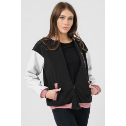 W JACHETA BOMBER PINK L - Img 1