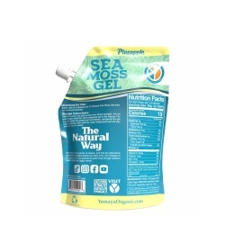 Yemaya Organic, Sea Moss Gel, Gel Organic Yemaya Cu Muschi De Mare Cu Aroma De Ananas, 473 Ml - Img 2