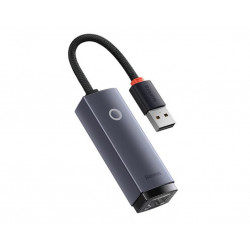 Adaptor Baseus Lite USB 2.0 la RJ45, gri - Img 1