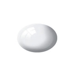 Alb lucios RAL 9010, vopsea acrilica 18 ml