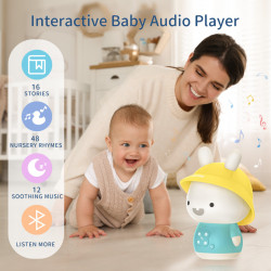 Alilo Baby Bunny - Iepuras interactiv cu povesti si cantece, albastru, RO/EN - Img 4