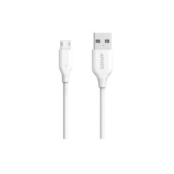 Anker Cablu PoweLine microUSB 1m Alb