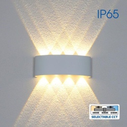 ARUBA LED 8W WH CCT-SWITCH IP65 VIVALUX