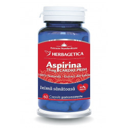 Aspirina naturala cardio prim 75mg 60cps