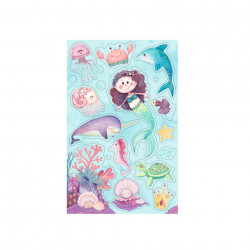 AUTOCOLANT MERMAID SET 3
