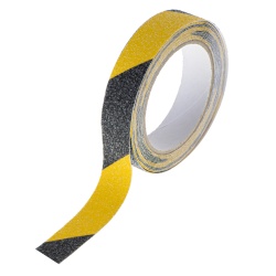 Banda de protectie Anti-Alunecare, autoadeziva, culoare Negru-Galben, dimensiune 5m x 2,5cm - Img 4