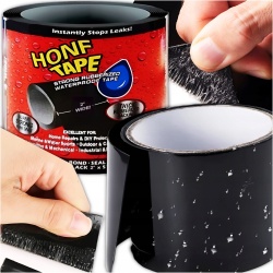 Banda Super Adeziva tip "FLEX TAPE" pentru repararea scurgerilor, rezistenta la apa, culoare neagra, dimensiune 150 x 10cm - Img 2