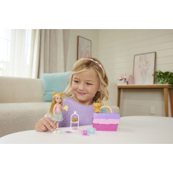 BARBIE FAMILY AND FRIENDS SET CLUBUL LUI CHELSEA PETRECERE CU CEAI SURPRIZA - Img 5