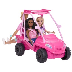 BARBIE MYSTERIES DETECTIVI PE PLAJA MASINUTA BUGGY SI ACCESORII - Img 10