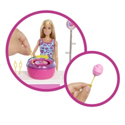 BARBIE MYSTERIES DETECTIVI PE PLAJA SET CABINA DE JOCURI SI PAPUSA BARBIE MALIBU CU ACCESORII - Img 6