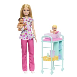 BARBIE YOU CAN BE ANYTHING PAPUSA DOCTOR PEDIATRU CU ACCESORII - Img 5