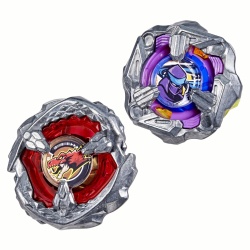 BEYBLADE X PACHET DUO BEAT TYRANNO 4-70Q SI KNIFE SHINOBI 4-80HN - Img 5