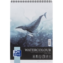 BLOC DESEN OXFORD WATERCOLOUR A4 10F 300G/MP SPIRA FSCÂ® MIX70% COLECTIA ARTISTIC