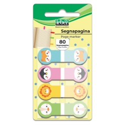 Bloc notes adeziv index, Fantasie Animale, din plastic (60 blister/display) - Img 2