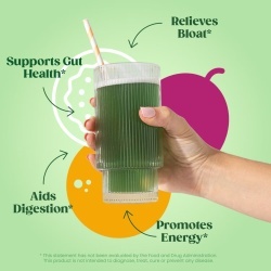 Bloom Greens & Superfoods, Amestec De Super-alimente Verzi Cu Aroma De Fructul Pasiunii Si Portocala, 141 G - Img 3