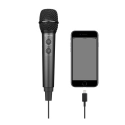 Boya BY-HM2 Microfon Condensator cu Trepied, Iesire Casti USB Type-C, USB-A și Lightning - Img 2