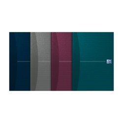 CAIET ORGANIZATOR OXFORD OFFICE ESSENTIALS, A4 96F, HARTIE OPTIK 90G/MP, COPERTA PLASTIFIATA RIGIDA, PEFC, MARGINI DUBLE SI ANTET, PAGINA INFO PERSONALE, PATRATELE, DIVERSE CULORI