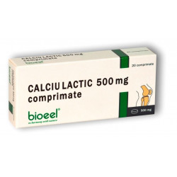 CALCIU LACTIC 500MG 20CPR