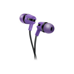 CANYON SEP-4 Stereo earphone with microphone, 1.2m flat cable, Purple, 22*12*12mm, 0.013kg