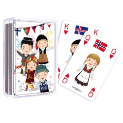 CARTI DE JOC ROYAL DIN PLASTIC EDUCATIVE 3IN1 INVATA DESPRE TARILE EUROPEI - Img 4