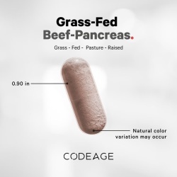 Codeage Grass-fed Beef Pancreas, Formula Premium Pentru Sustinerea Pancreasului, 180 Cps - Img 6