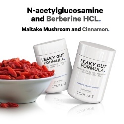 Codeage Leaky Gut Supplement - L-glutamine, Prebiotics, Probiotics, Postbiotic, Formula Avansata Pentru Sanatatea Intestinala, 60 Cps - Img 5