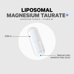 Codeage Liposomal Magnesium Taurate+, Magneziu Taurat Cu Tehnologie Liposomala Pentru Sanatatea Inimii Si Sistemului Nervos, 120 Cps - Img 4