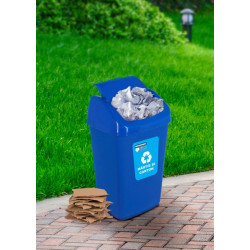Cos gunoi pt reciclare eco 35 l, albastr - Img 3