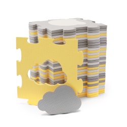 COVORAS DE JOACA KINDERKRAFT LUNO SHAPES, PUZZLE 3D, SPUMA, YELLOW - Img 4
