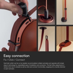 CUREA TEXTILA PENTRU CORP TRACKLIGHT 10M - ROSU - Img 7