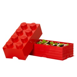 Cutie depozitare LEGO 2x4 rosu - Img 2