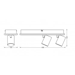 DECOR SPOT MARS 408MM 29W SEL BK LEDV - Img 3