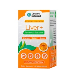 Doctors' Preferred Liver Plus Revive And Restore, Formula Avansata Pentru Detoxifierea Si Regenerarea Ficatului, 60 Cps - Img 1