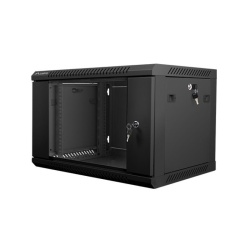 Dulap rack de perete 19", 6U negru,