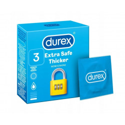 DUREX EXTRA SAFE ALBASTRU 3BUC